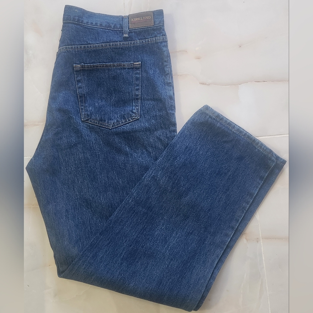 Kirkland Signature Unisex Dark Blue Straight Jeans